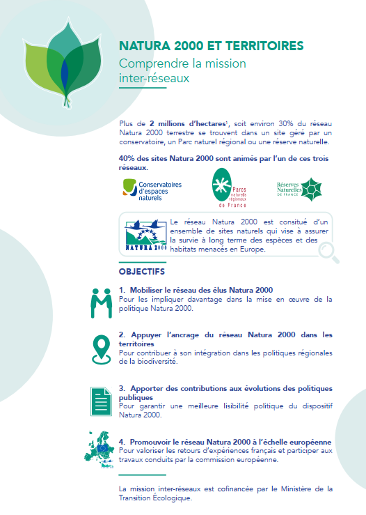 Plaquette N2000 et territoires Comprendre la mission inter réseaux page 1