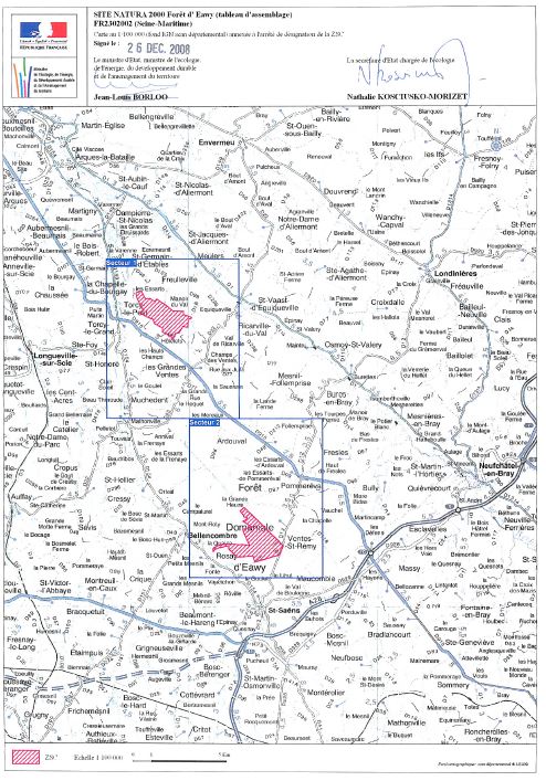 Cartographie du site "Forêt d'Eawy"