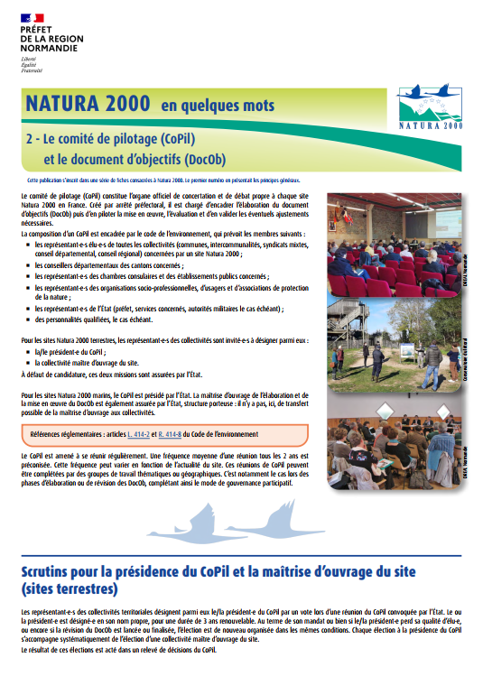 Fiche N°2 N2000 COPIL DOCOB page 1